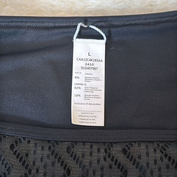 Cupshe Black Cutout High Waisted Bikini Bottoms Size: L NWOT - Picture 4 of 5